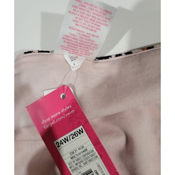 Xhilaration Juniors High-Leg High-Waist Animal Print Bikini Bottoms – 24W/26W - Picture 4 of 10